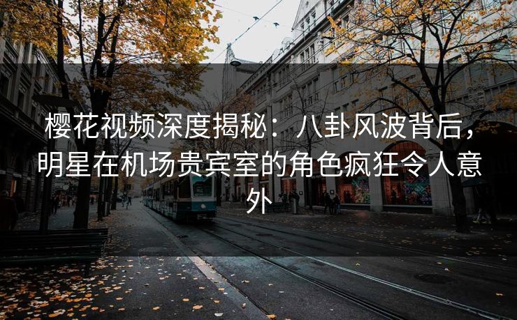 樱花视频深度揭秘：八卦风波背后，明星在机场贵宾室的角色疯狂令人意外